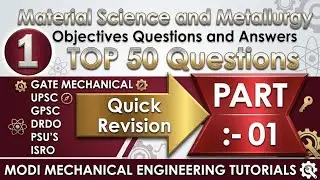 Material Science Objective Questions And Answers Part 1, Mechanical Engineering mcq