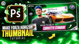 How To Make Forza Horizon Thumbnail | Photoshop Tutorial | Urdu/Hindi | BOSS GFX