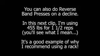 Increase Your Bench Press FAST With Reverse Band Presses