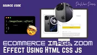 Interactive Image Zoom Animation | HTML CSS JavaScript | Product Showcase Effect