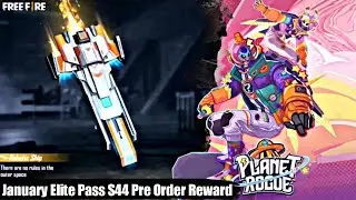 January Elite Pass S44 Pre-Order Reward Free Fire | Robotic Ship Skyboard
