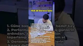 YKS25 Derece İçin Yapman Gerekenler #yks #yks2025 #yks2025tayfa #ykstayfa