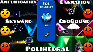 Geometry Dash 2.11 (Android) Ice Gauntlet - All Levels - The Lost Gauntlets (2/15)