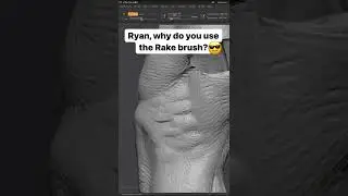 Using the Rake Brush in ZBrush
