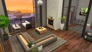 Apartment with balcony (121 Hakim House Apartment) 🌆 Sims 4 Speed Build Stop Motion (NO CC)