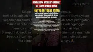 NASEHAT-NASEHAT BUYA SYAKUR SEBELUM WAFAT#shorts #tasawuf #buyasyakuryasin #buyasyakurterbaru