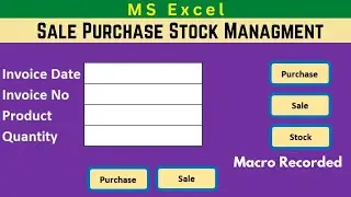 Manage sale and purchase stock management report in MS Excel |  AR Computer Guide