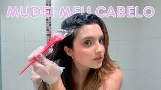 RESOLVI MUDAR A COR DO MEU CABELO EM CASA E FIZ TUDO SOZINHA!