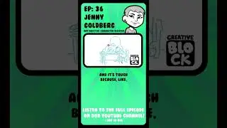 Self Indulge JENNY GOLDBERG | #animation #creativeblock #podcast #shorts