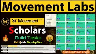 Movement Labs Testnet Airdrop: Step-by-Step Guide to All Scholars Guild Tasks.