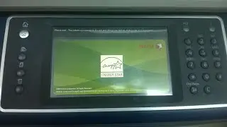 Xerox WC 5855 Stuck On Green Screen