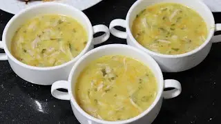 شوربة الدجاج 😋 شوربه على الطريقه التركيه