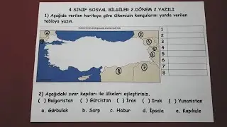 4.sınıf sosyal bilgiler 2.dönem 2.yazılı  @Bulbulogretmen  #sosyal #yazılı #sınav #4sınıf #school