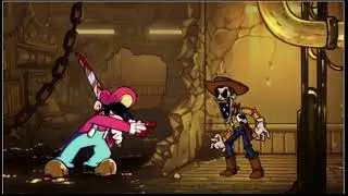FNF Last Reel but Devil Mario and Woody.EXE sings it.
