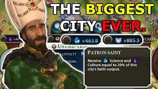 I Built The Biggest City EVER in Multiplayer Civ 6!