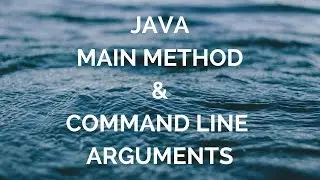 Java main method and command-line arguments (manohar academy)