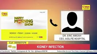 90% of kidney infections are contracted in the Washroom-Dr. Eric Amoah