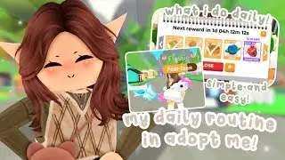 My DAILY ROUTINE In ADOPT ME! 💚 | *SIMPLE & EASY!*