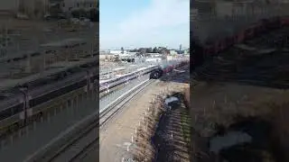 Steam Locomotive K183 passing a stationary modern VLocity Train #railway #train #history