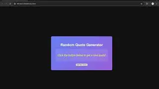 How to Create a Random Quote Generator with HTML, CSS, and JavaScript