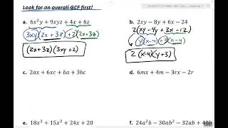 4.3 Notes: Factor By Grouping