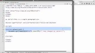 JavaScript - 25. Changing HTML content and attribute