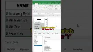 !!! Put Column symbols like that!! #exceltips #myanmaryoutubechannel #computerknowledge
