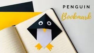 How to make a bookmark | Cute Penguin Corner Bookmark |  DIY Bookmark Ideas 