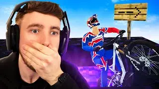 Top SECRET Minecraft Mountain Bike Level - Descenders Gameplay