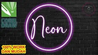COBAIN !!! , TUTORIAL CARA BIKIN EFFECK NEON PAKAI COREL DRAW GAMPANG BANGET !!!!!