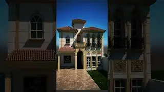 1 KANAL SPANISH HOUSE ELEVATION #grand_skills