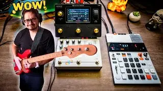 Simple Setup / TONS of POWER: Aeros Looper + K.O. II + Microcosm + Squier 40th Anniversary P Bass!