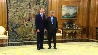 PRIMERAS AUDIENCIAS DEL REY DE ESPAÑA FELIPE VI EN EL PALACIO DE LA ZARZUELA EN MADRID