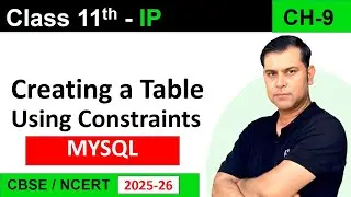 Creating a Table Using Constraints in MySQL | Class 11 IP CBSE | Practical Explanation