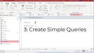 Microsoft Access Simple Book Library Database 3/ 4