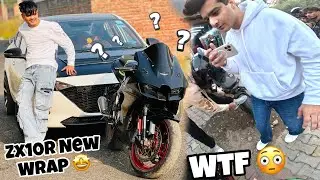 Apni Zx10r Ko New Wrap Ker Dia 😍 Full back Ker Dia 😳