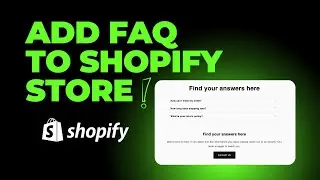 3 Easy Steps to Add an FAQ Page to Your Shopify Store!