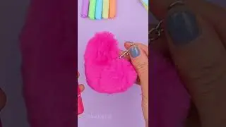 DIY Cute Keychain Idea 💖 Keychain Hacks #diy #shorts #youtubeshorts #craft