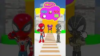 GTA V Body Symbol Game With RED Spidey And SpiderGwen - Funny Animation #gta