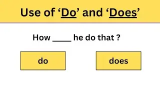 Use of 'do' and 'does' - Part 4 | English Grammar Quiz