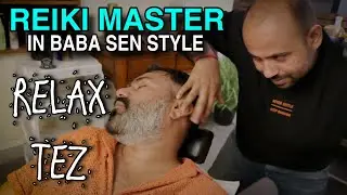 Reiki Master head massage therapy, focused hand massage, Deep tissue in his old style 💈ASMR RELAX💈