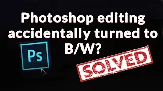 [Solved] Photoshop editing accidentally turned to Black white ?