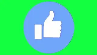 Facebook Like Green Screen Logo Loop Chroma Animation