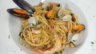 🍝 Spaghetti frutti di mare 🍤 ¡Come en casa como si fueras a un restaurante italiano!