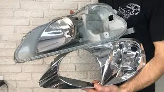 Разбор и покраска фар дома