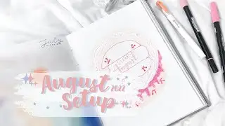 PLAN WITH ME | August 2022 Bullet Journal Setup Korean Cake Theme