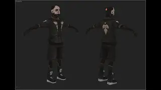 Low Poly character ||MODELING||TEXTURING