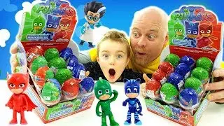 OVETTI DI CIOCCOLATO SUPER PIGIAMINI PJ MASKS apriamo TUTTI🤣🎁