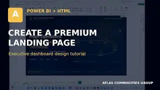 How to Create a Premium Power BI Landing Page with HTML & CSS