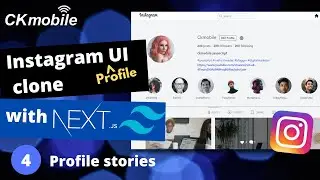 Instagram UI Clone (Profile) with NextJS and TailWindCSS #4  profile stories